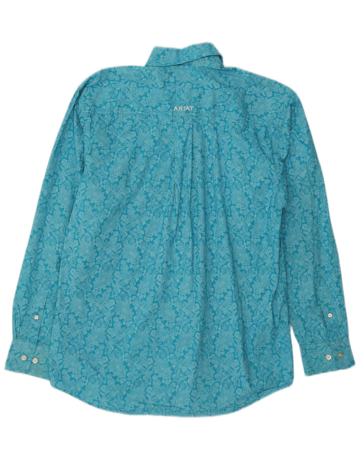 Ariat Chemise Homme Petit Bleu Paisley Coton