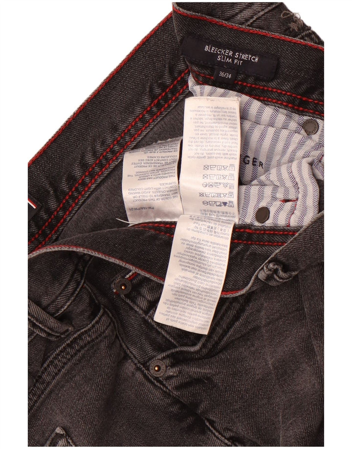 Tommy Hilfiger Jean Slim Bleecker Homme W36 L34 Gris Coton