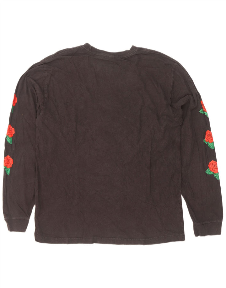 Adidas Haut graphique à manches longues pour homme Grand coton noir