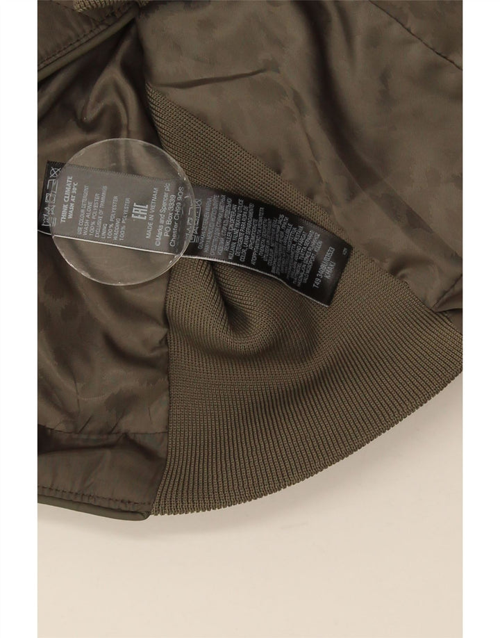 Marks & Spencer Veste matelassée pour femme UK 14 Large Kaki Polyester