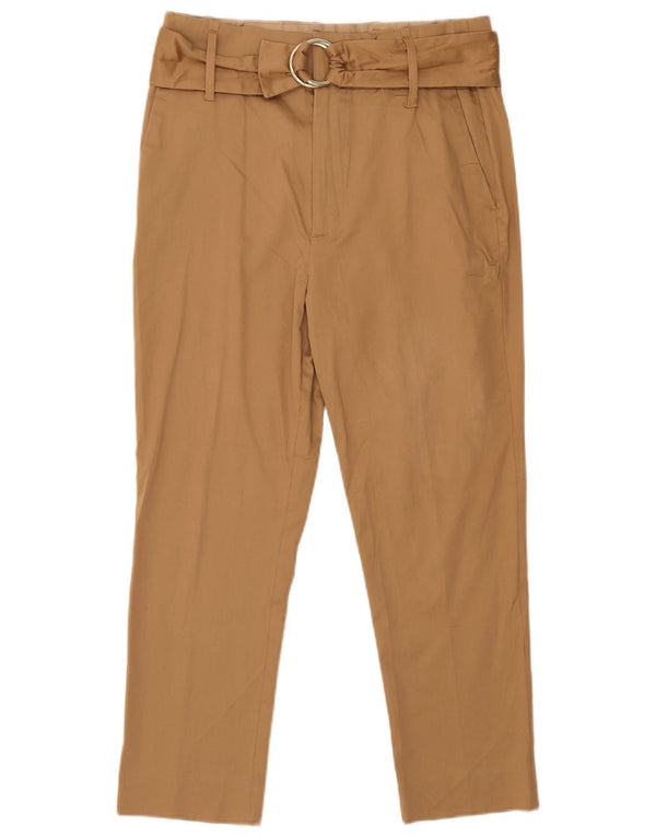 Massimo Dutti Pantalon court slim pour femme EU 38 Small W28 L24 Beige