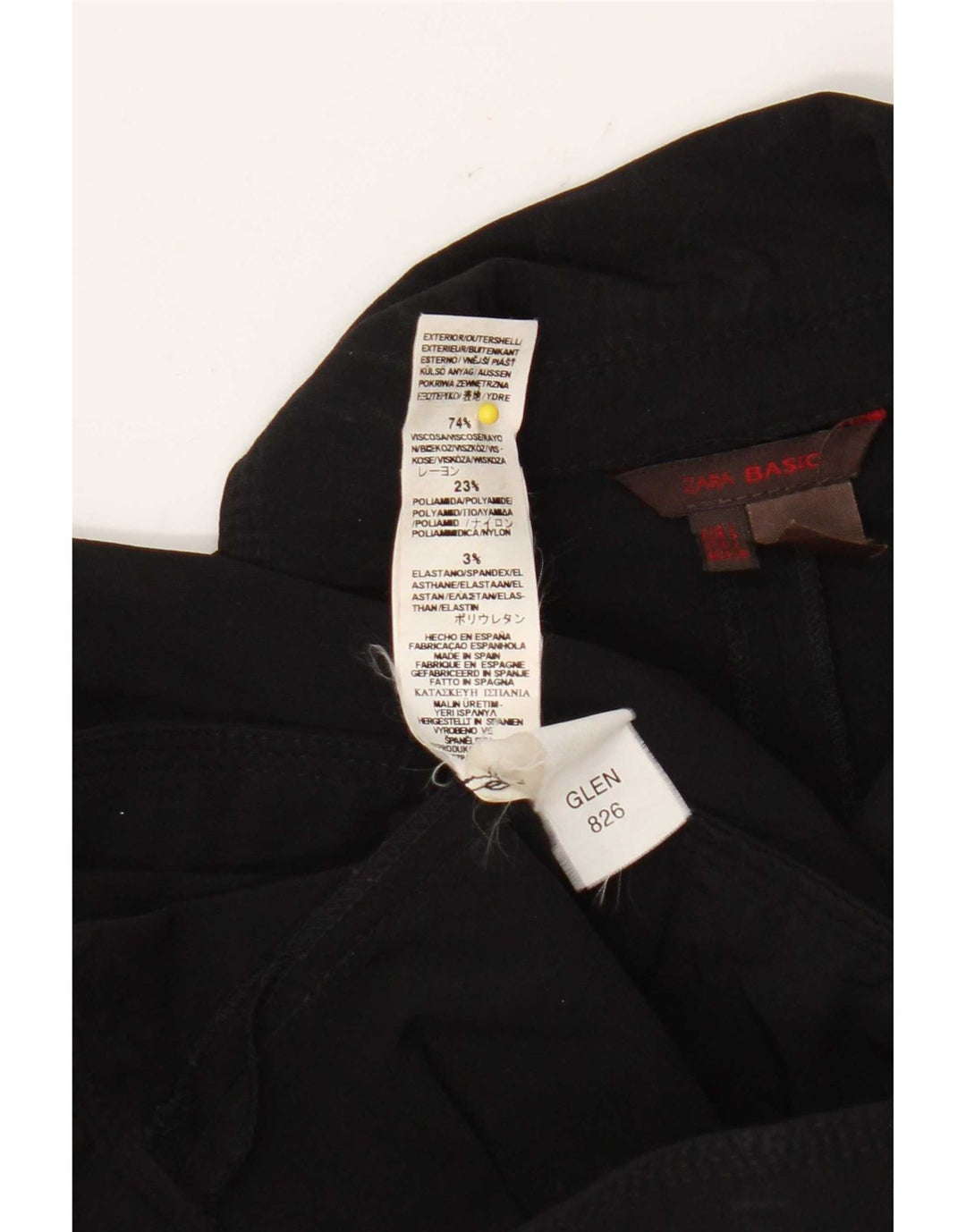 Zara Womens Bomber Jacket UK 14 Large Noir Viscose