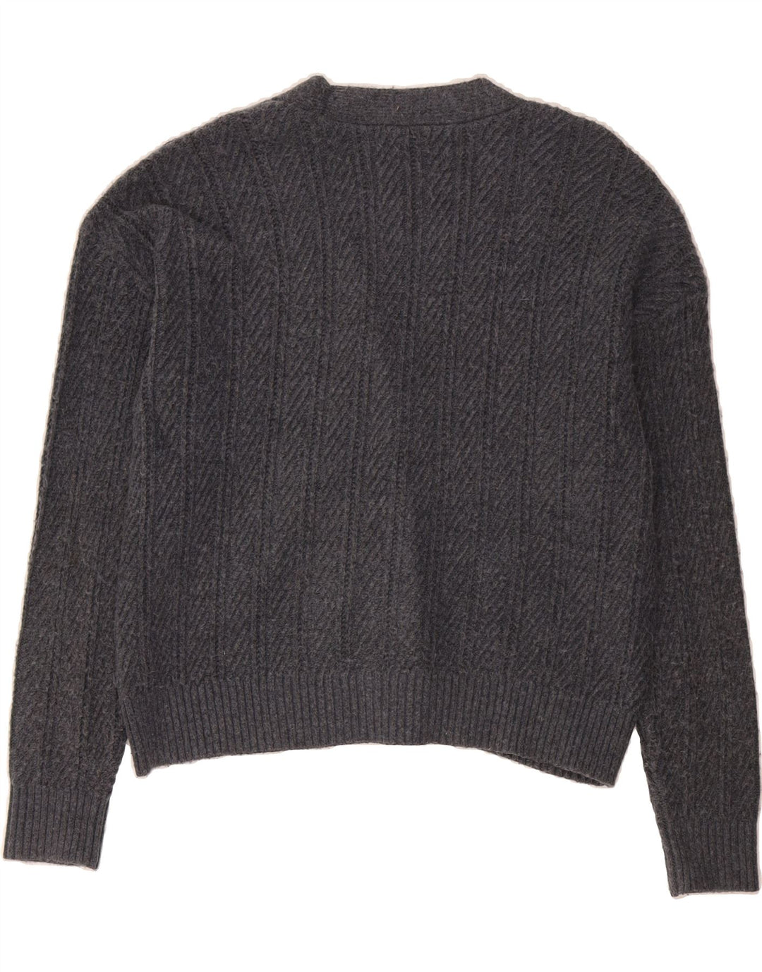 MARKS & SPENCER Womens Oversized Cardigan Sweater UK 16 Large Grey Vintage Marks & Spencer and Second-Hand Marks & Spencer from Messina Hembry 
