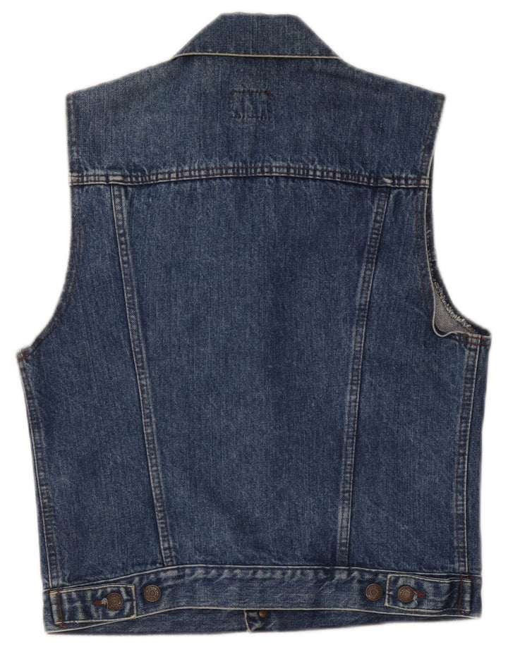 Carrera Hommes Denim Gilet UK 36 Petit Bleu