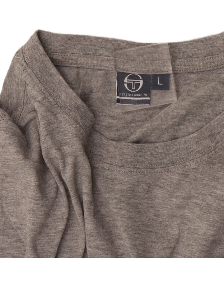 Sergio Tacchini T-Shirt Homme Haut Large Gris Moucheté