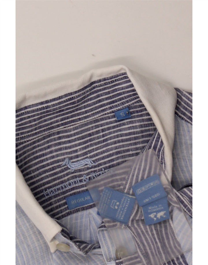 Harmont & Blaine Chemise Regular Fit Homme Bleu Colorblock Lin