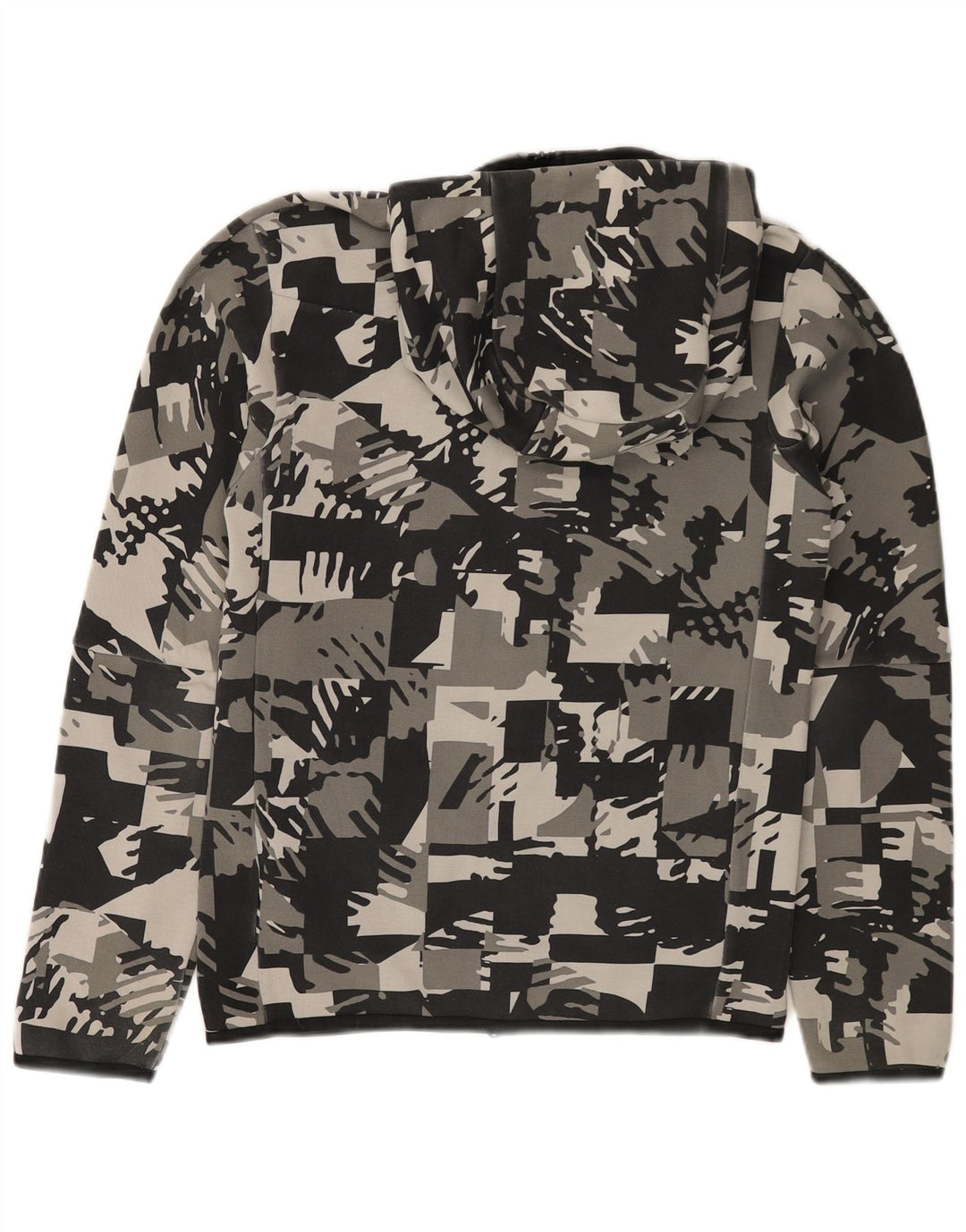 Nike Mens Zip Hoodie Sweater XS Gris Camouflage Coton