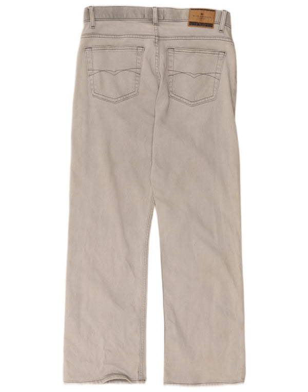 Marks & Spencer Jean droit Blue Harbor homme W34 L29 coton gris