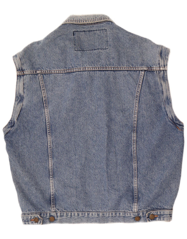 Casucci Gilet en jean pour homme UK 40 Large Bleu