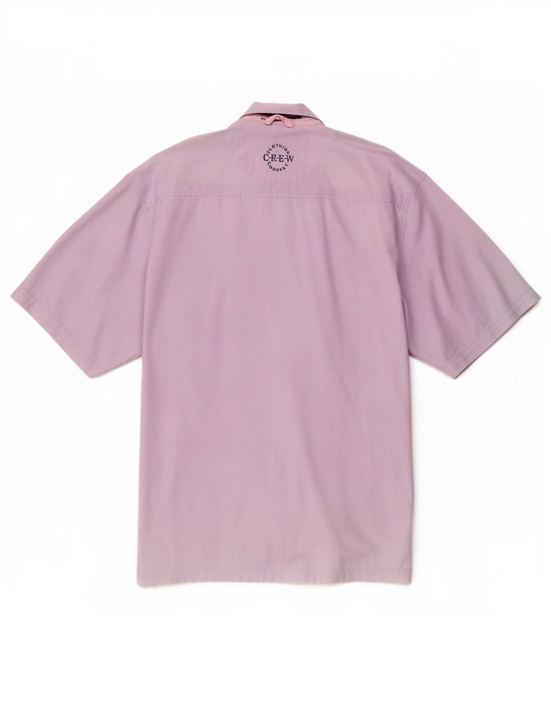 Crew Clothing Chemise pull à manches courtes pour homme XL en coton violet