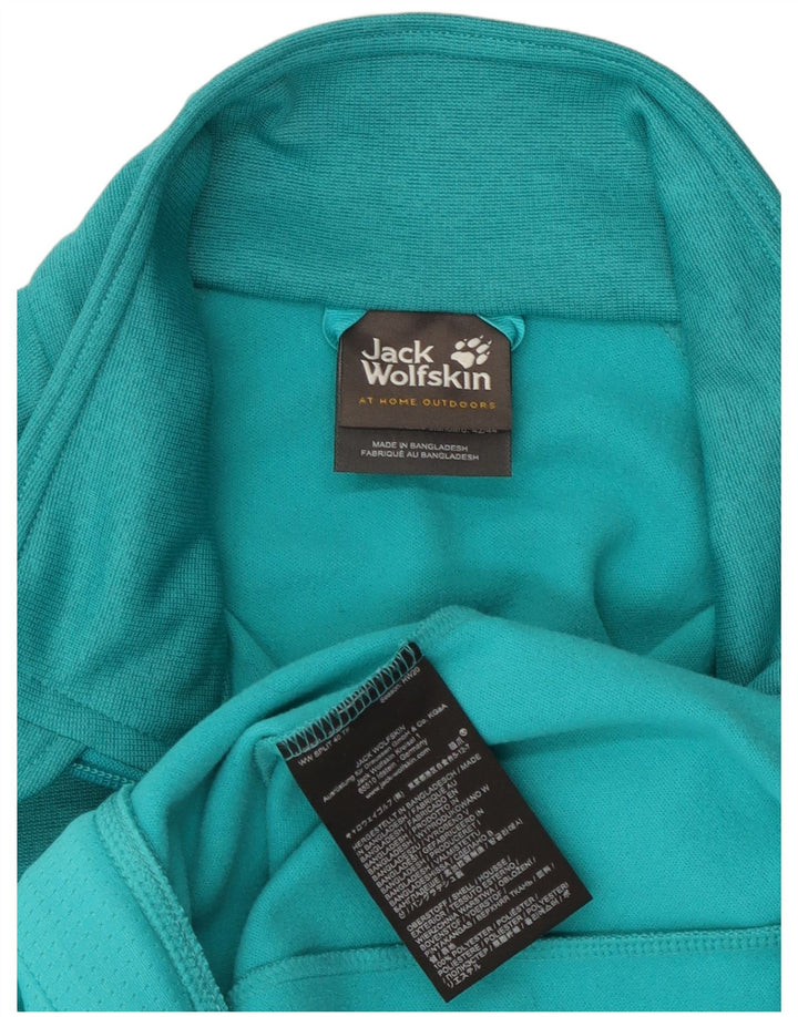 Jack Wolfskin Veste de survêtement pour femme UK 14/16 Large Turquoise