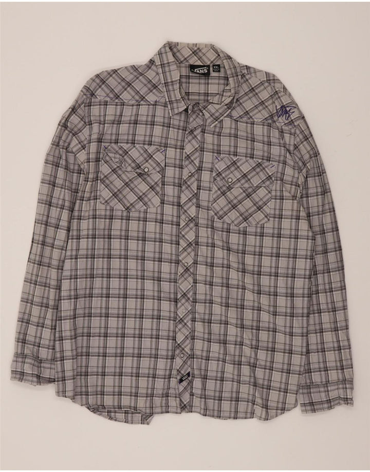 Vans Chemise Homme 2XL Gris Check Coton