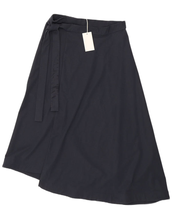 Cos Jupe portefeuille asymétrique taille haute pour femme Small W29 Lyocell bleu marine