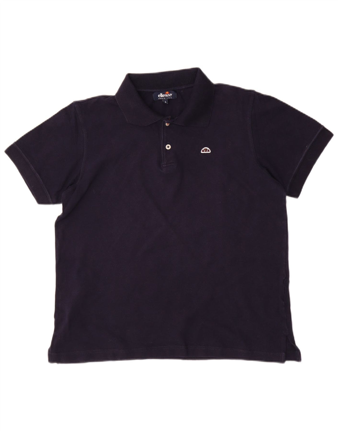 ELLESSE Polo Homme Large Bleu Marine Coton