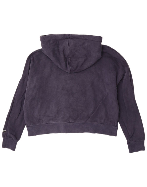 Superdry Pull à capuche surdimensionné pour femme UK 14 Large Bleu marine