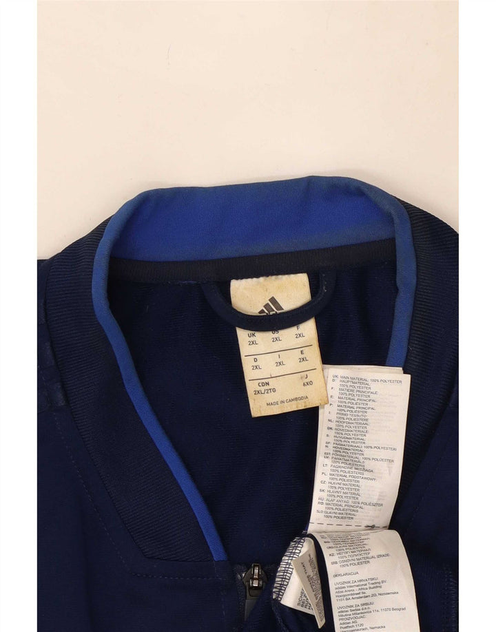 Adidas Veste de survêtement pour homme 2XL Bleu marine Polyester