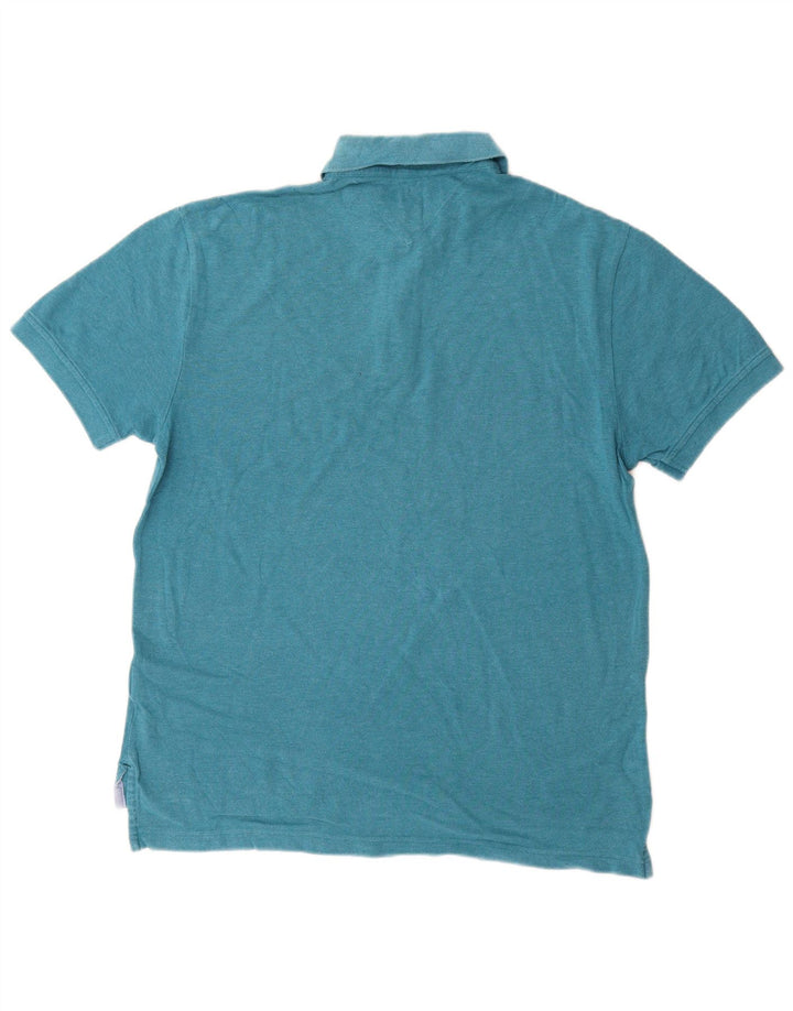 TOMMY HILFIGER Polo Homme Bleu Moyen Coton
