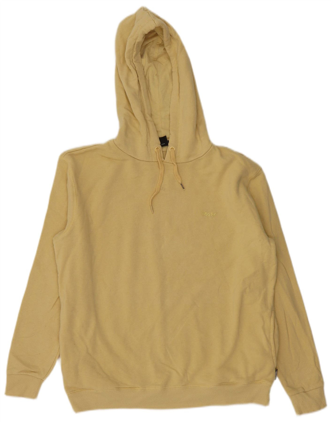 MOSSIMO Pull à capuche surdimensionné pour femme US 12 Grand coton jaune