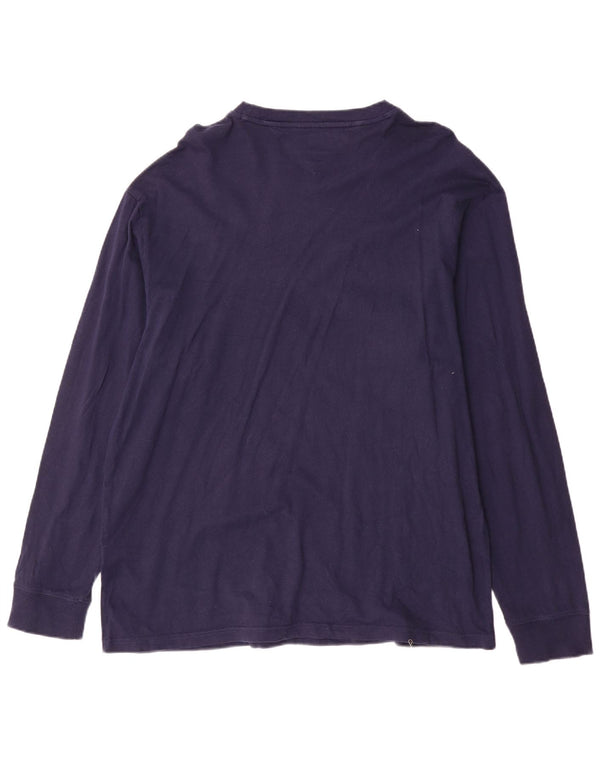 Tommy Hilfiger Haut graphique à manches longues pour homme en coton bleu marine 2XL