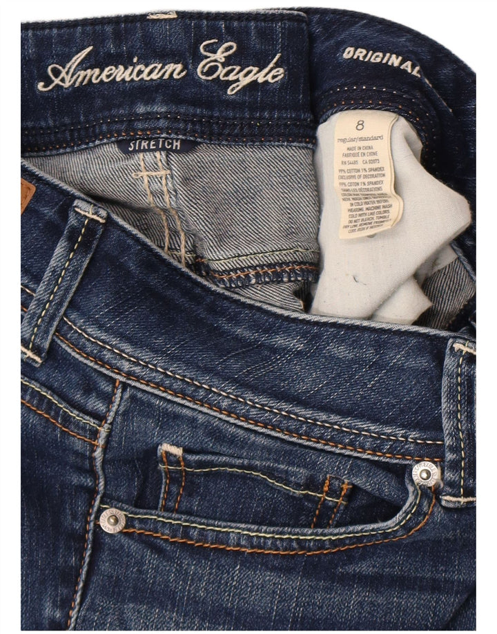 American Eagle Jean bootcut pour femme US 8 Medium W32 L32 Bleu Coton