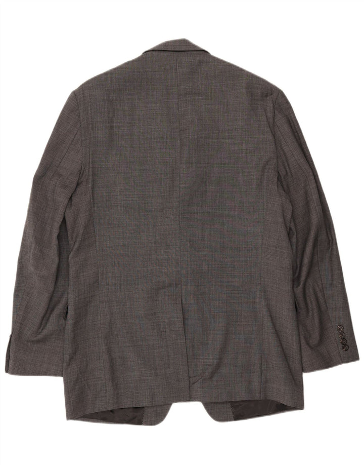 Chaps Veste Blazer 2 Boutons Homme UK 42 XL Laine Grise