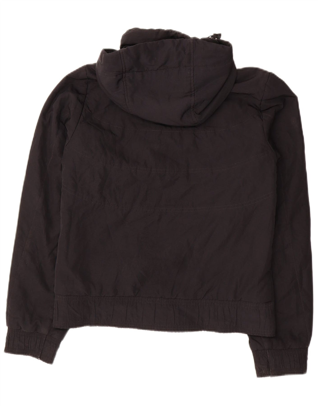 Nike Veste coupe-vent à capuche pour femme UK 10 Petit Noir Polyester