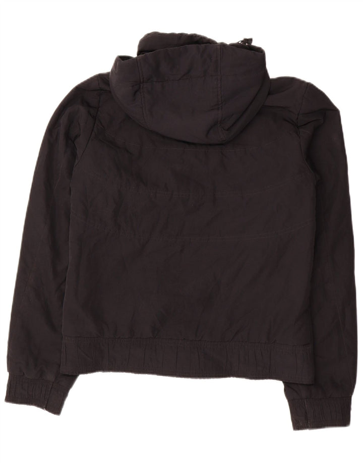 Nike Veste coupe-vent à capuche pour femme UK 10 Petit Noir Polyester