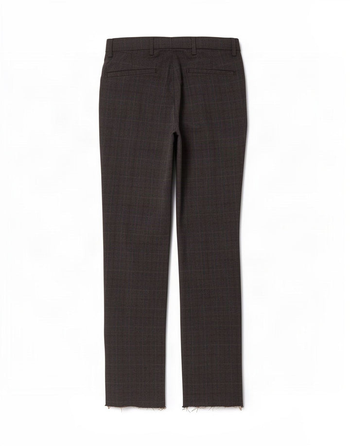 Marks & Spencer Pantalon Chino Homme W30 L33 Marron Carreaux Polyester