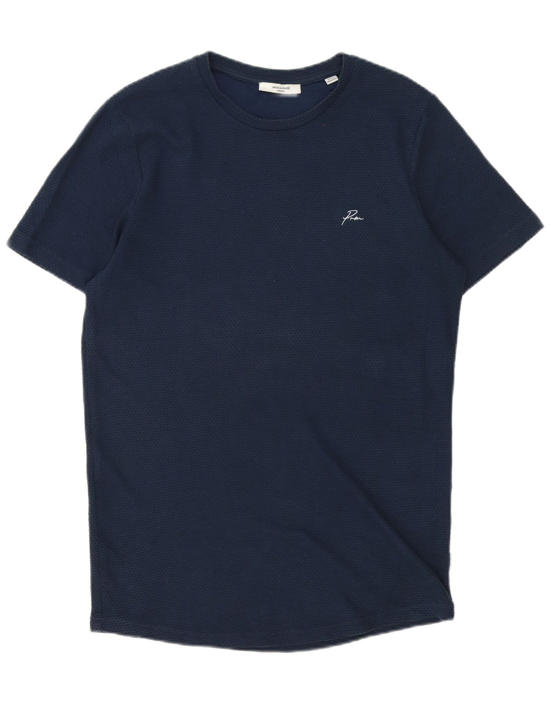 Jack & Jones T-Shirt Homme Bleu Marine Moyen à Pois Coton