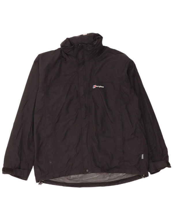 Berghaus Veste de pluie à capuche pour homme UK 42 XL Nylon noir