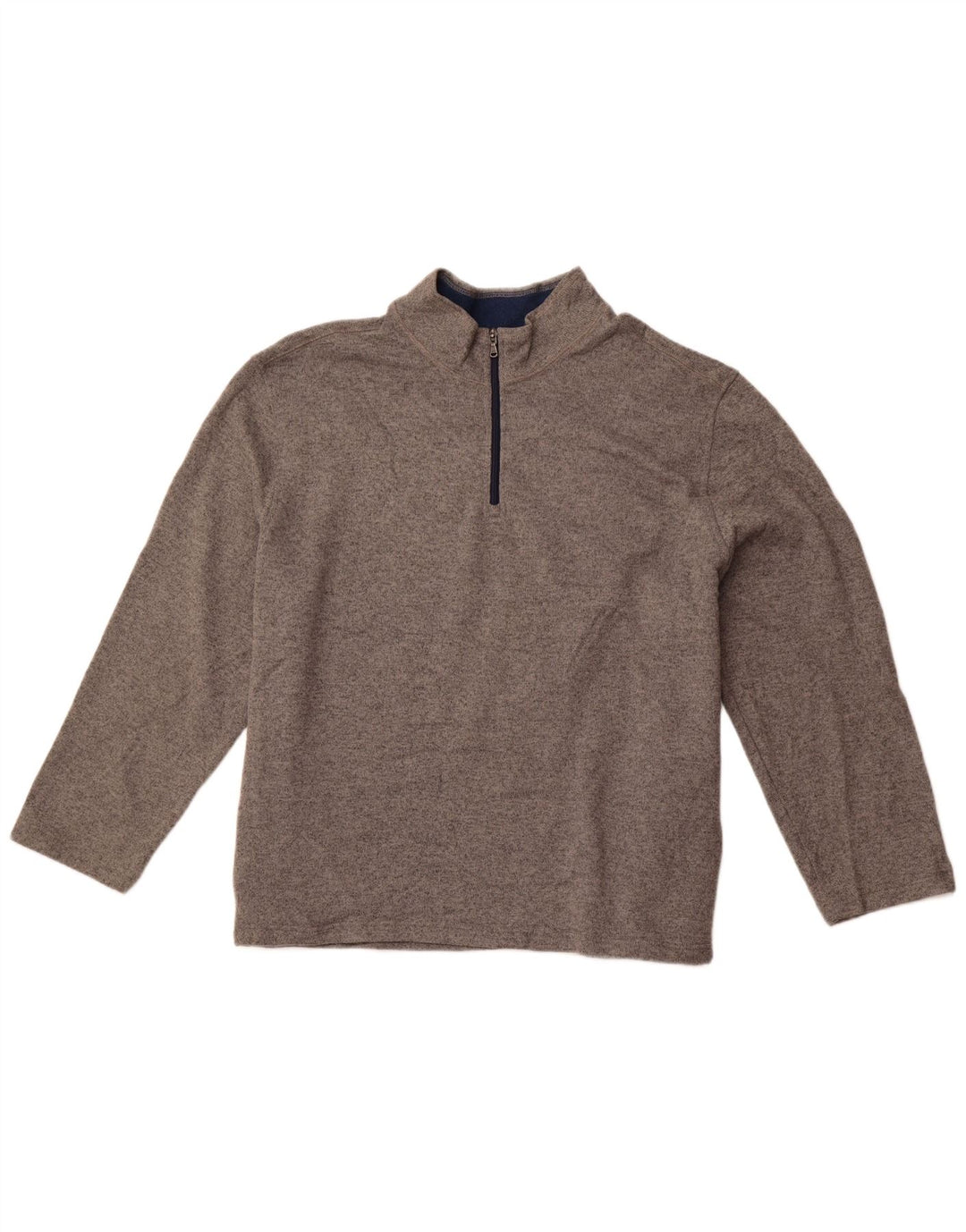 IZOD Pull à capuche zippé pour homme 4XL Gris Polyester