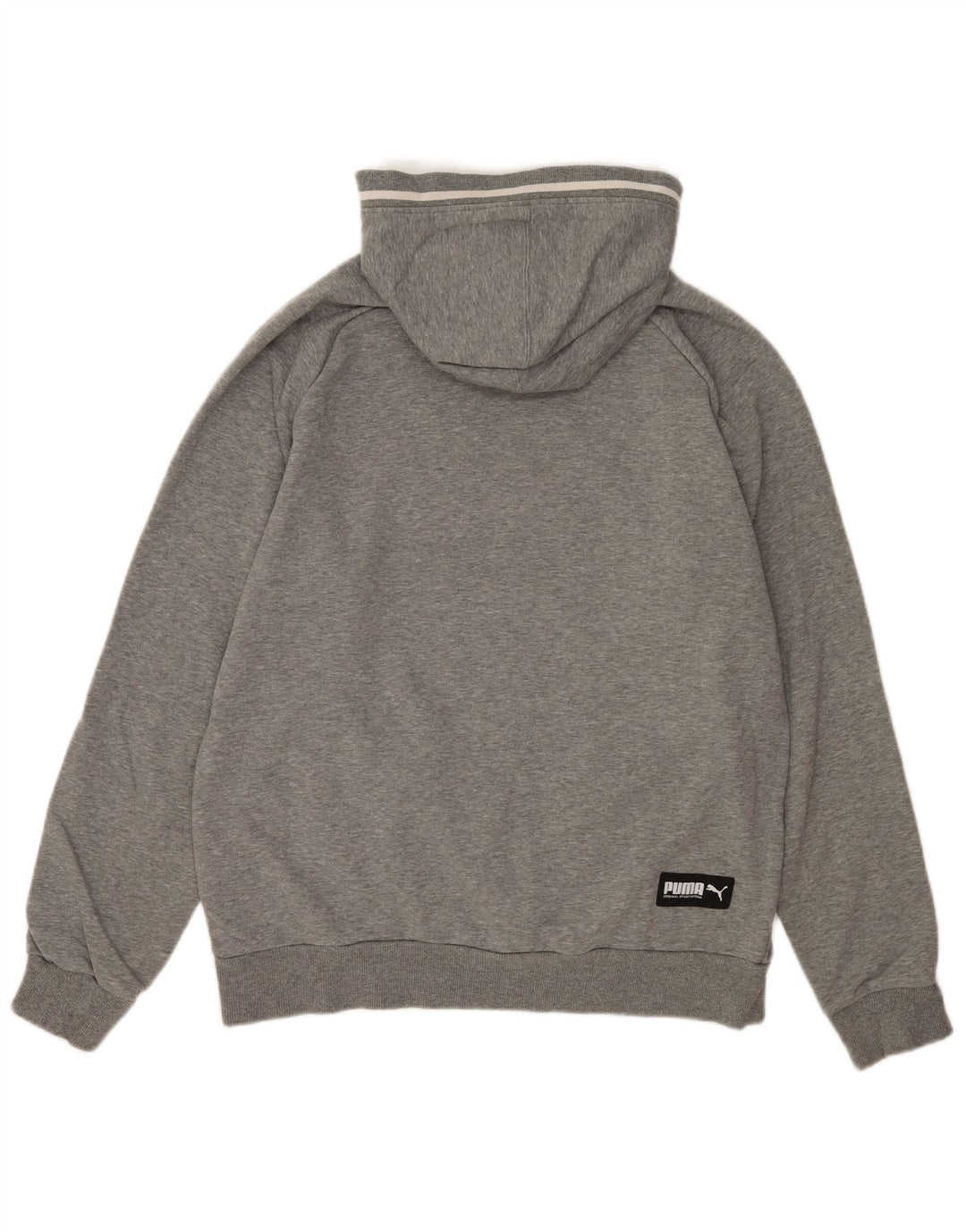 Puma Pull à Capuche Graphique Homme Gris Moyen Coton