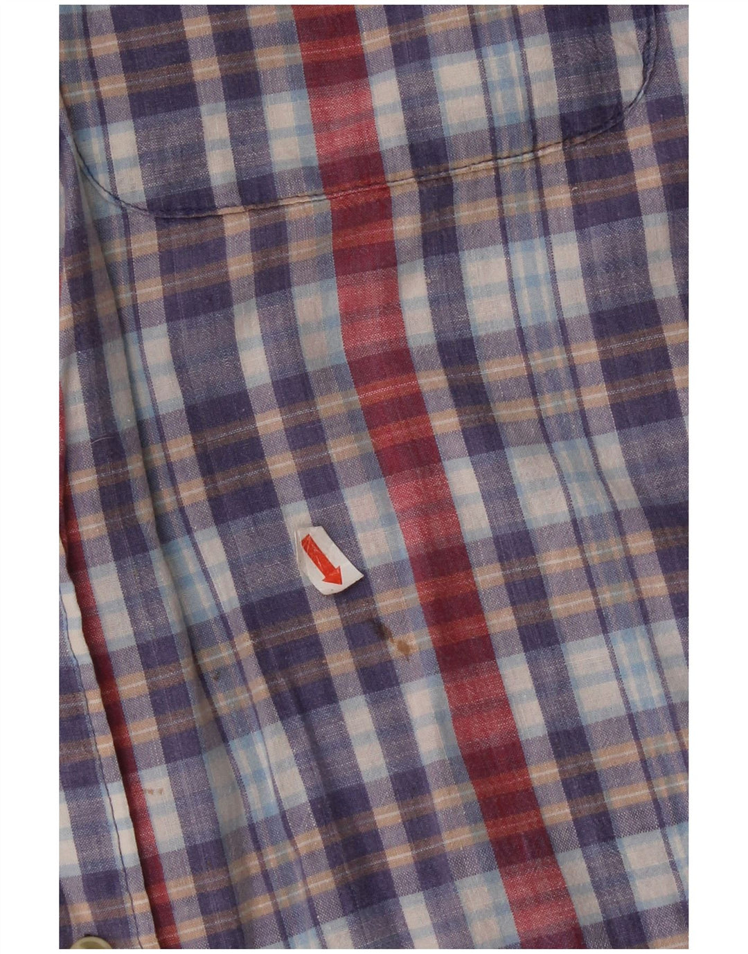 Fila Chemise à manches courtes homme en coton à carreaux multicolore moyen