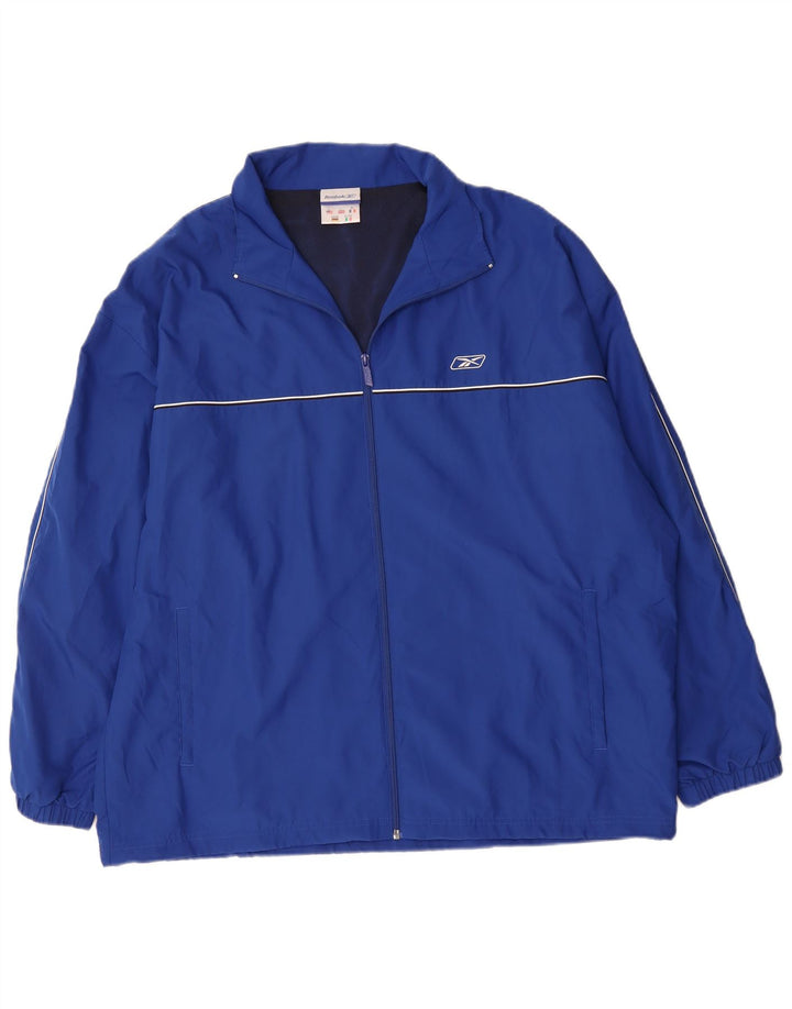 REEBOK Veste de Survêtement Homme Grand Bleu Polyester