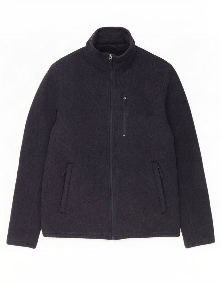 Marks & Spencer Veste de Survêtement Sherpa Homme Bleu Marine Moyen Polyester