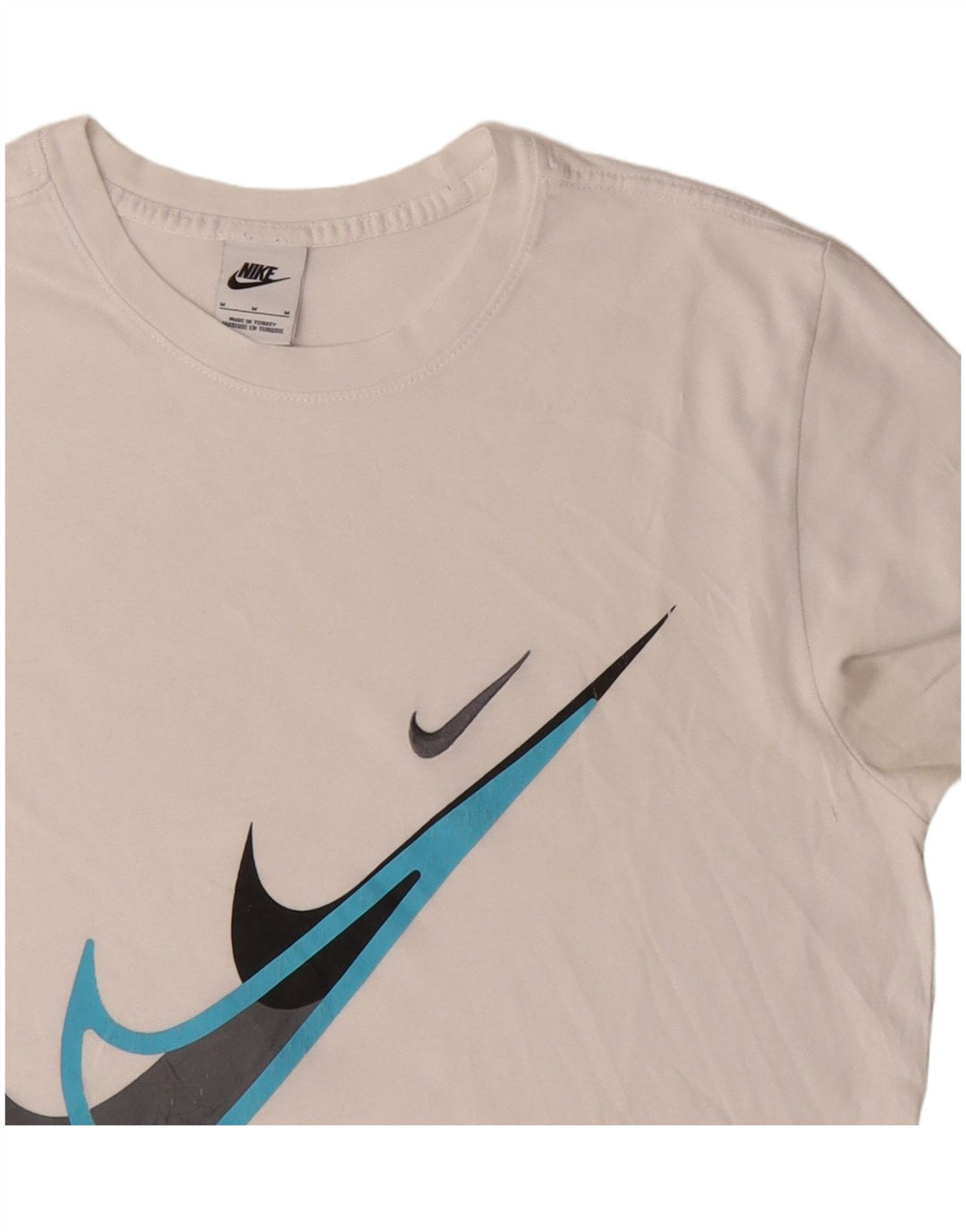 Nike T-shirt graphique pour homme en coton blanc moyen