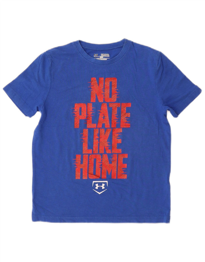 UNDER ARMOUR T-shirt graphique Heat Gear pour garçon 7-8 ans Petit Bleu