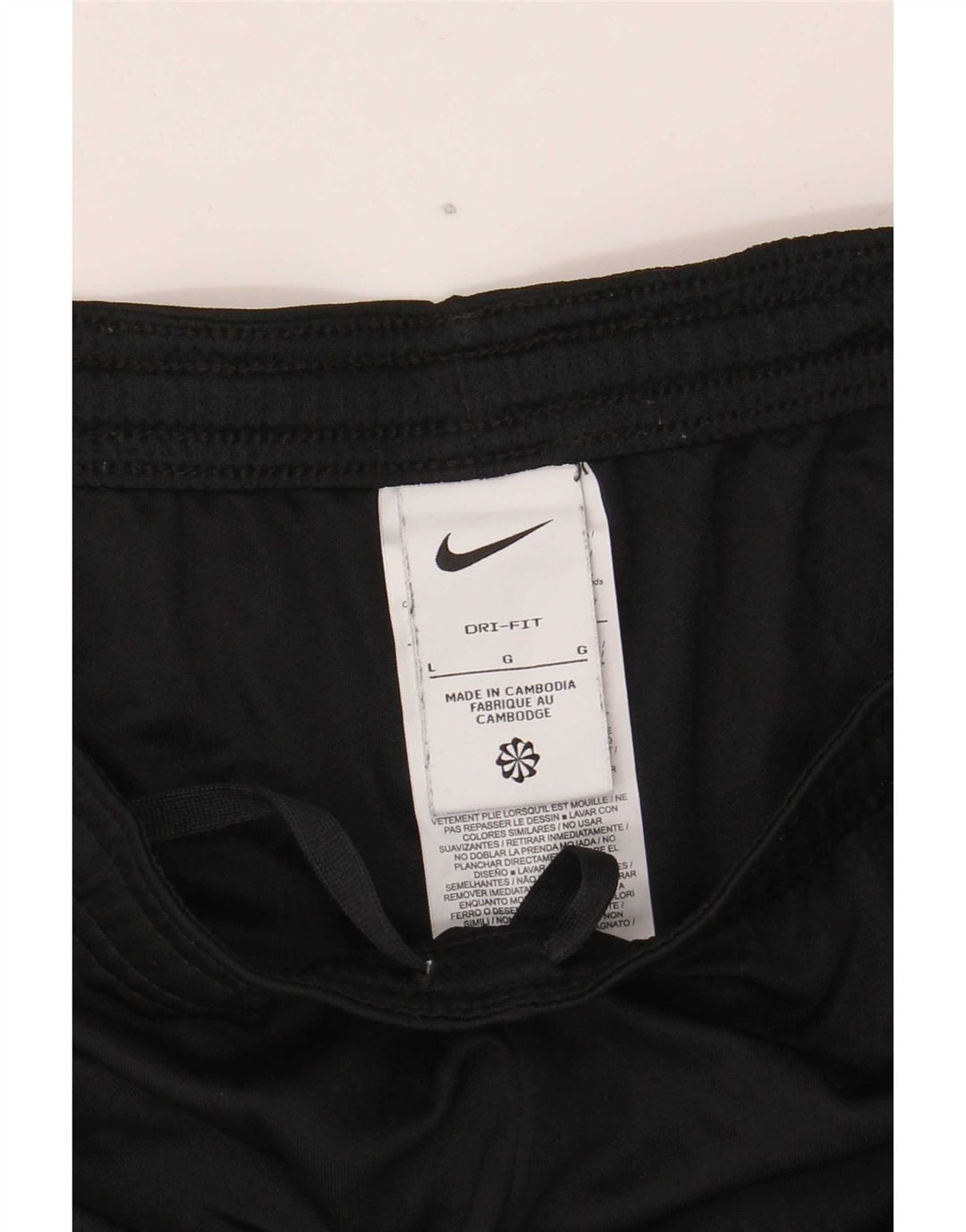 Nike Short de sport Dri Fit pour homme en polyester color block Noir Taille L