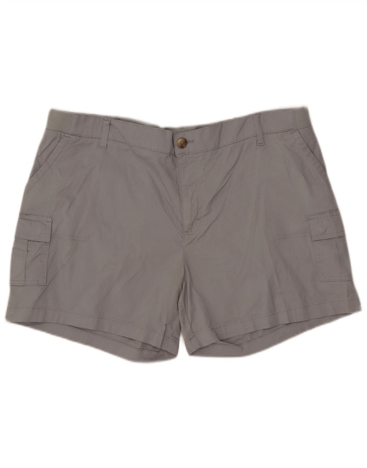 LEE Short cargo taille moyenne pour femme, coupe régulière, US 22 3XL W42, coton gris