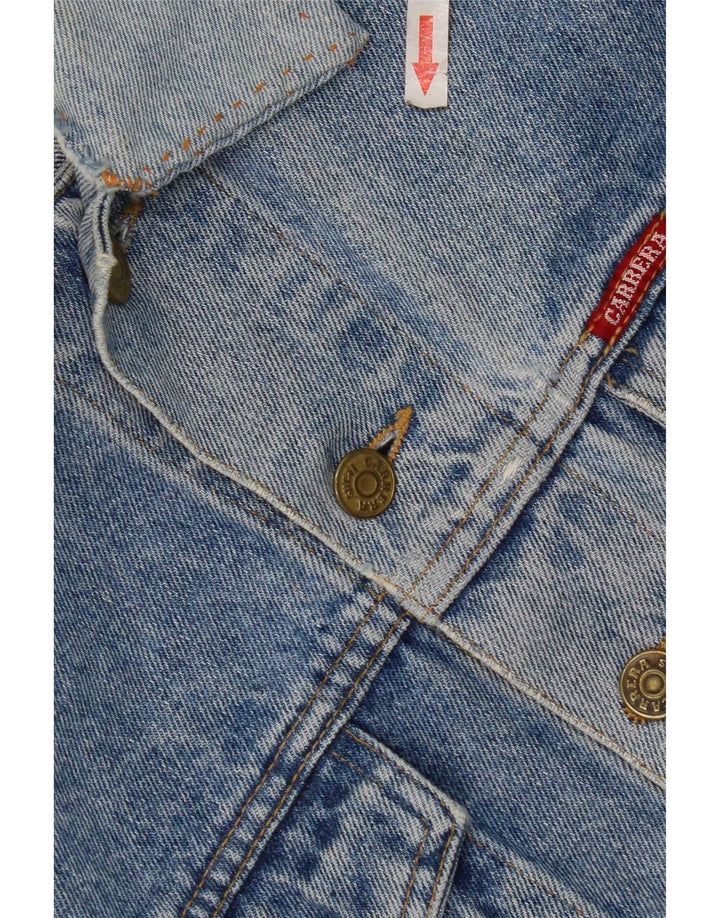 Carrera Veste en jean vieilli pour homme UK 36 Petit coton bleu