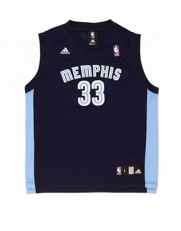 Adidas Memphis Graphic Débardeur pour garçon 14-15 ans Bleu marine Taille L
