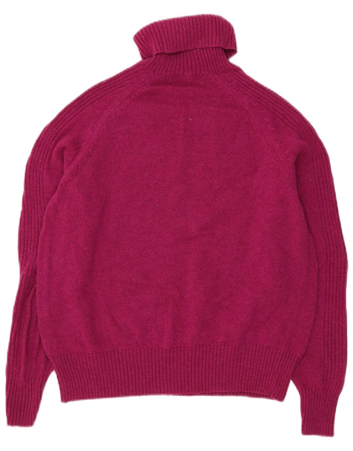 Marks & Spencer Pull col roulé pour femme UK 16 Large laine d'agneau rose