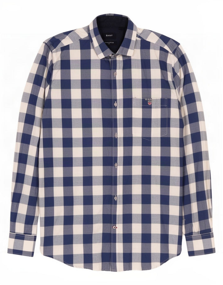 Gant Chemise Slim Petit Bleu Vichy Coton Homme