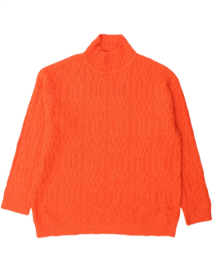 Marks & Spencer Pull col roulé pour femme UK 14 Orange moyen