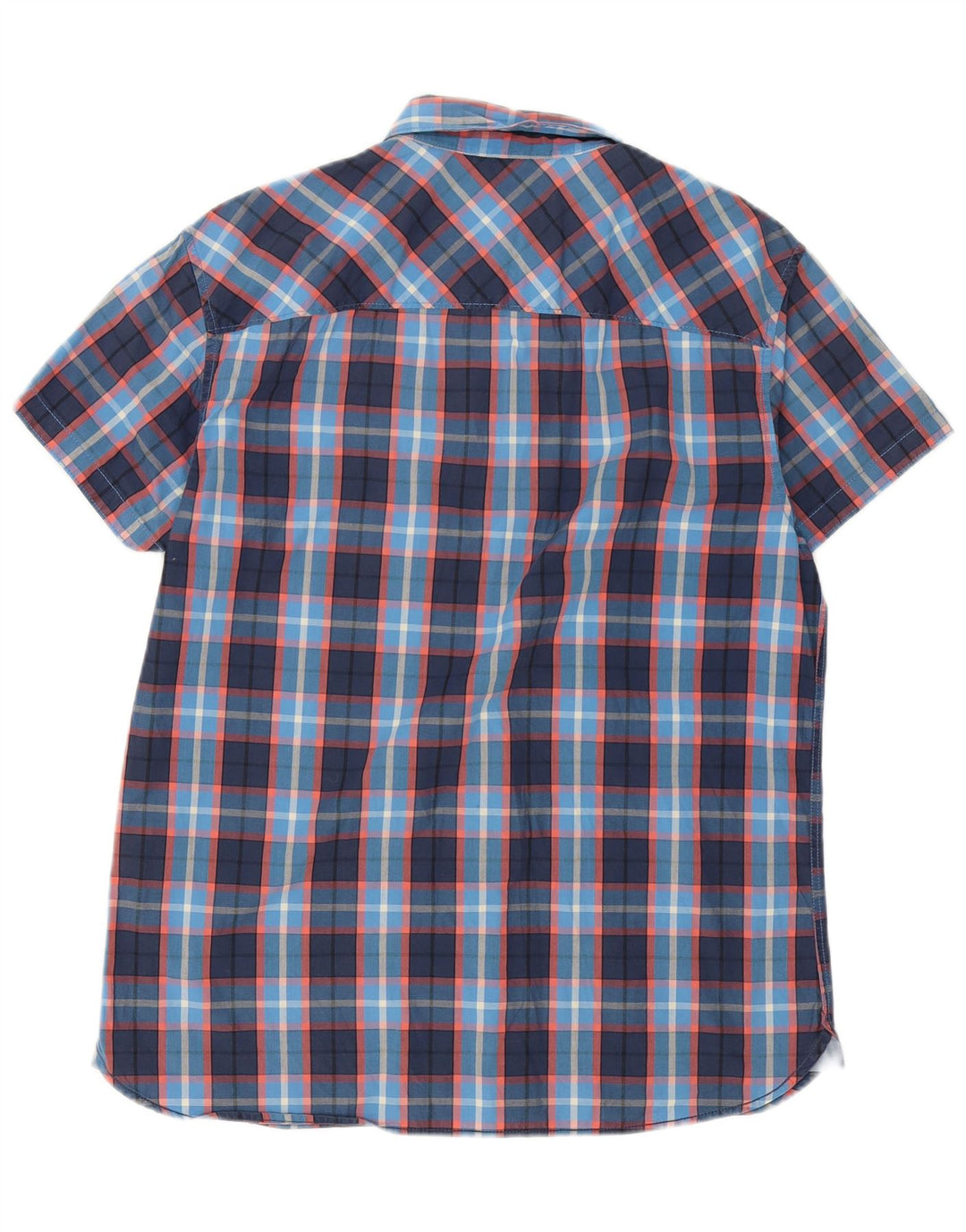 Jack & Jones Chemise à Manches Courtes Homme XL Bleu Marine à Carreaux