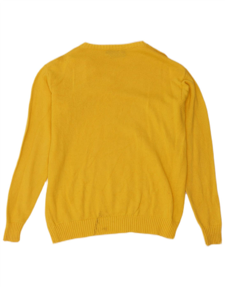 Brooksfield Pull Col V Homme Jaune Moyen Coton