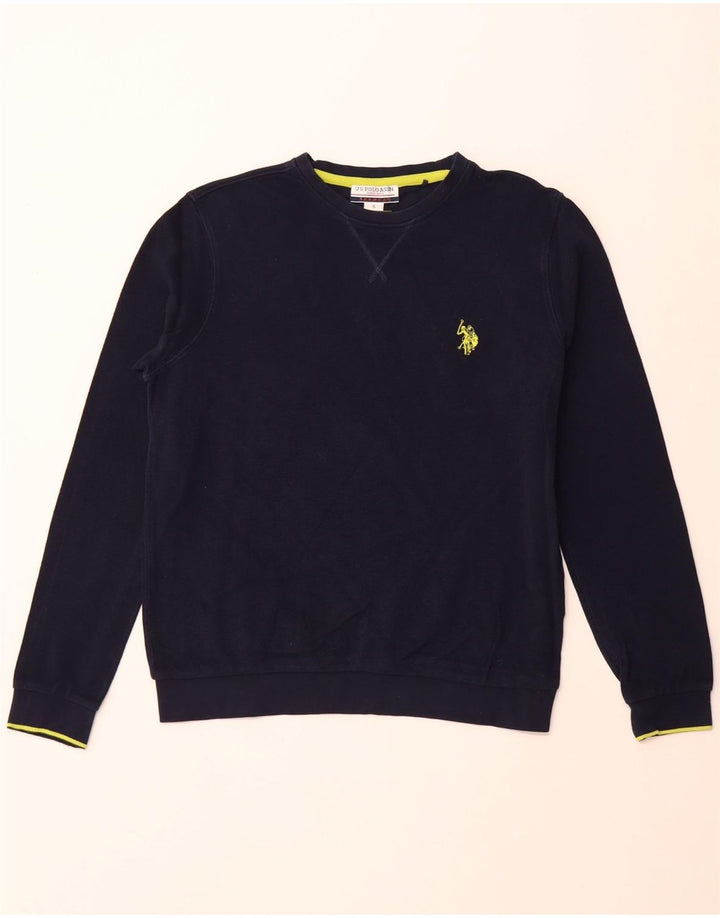 POLO AMÉRICAIN ASSN. Sweat Homme Pull Petit Bleu Marine Coton