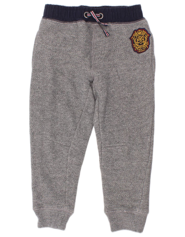Joules Pantalon de Survêtement Garçon Joggers 2-3 Ans Gris Colorblock Coton