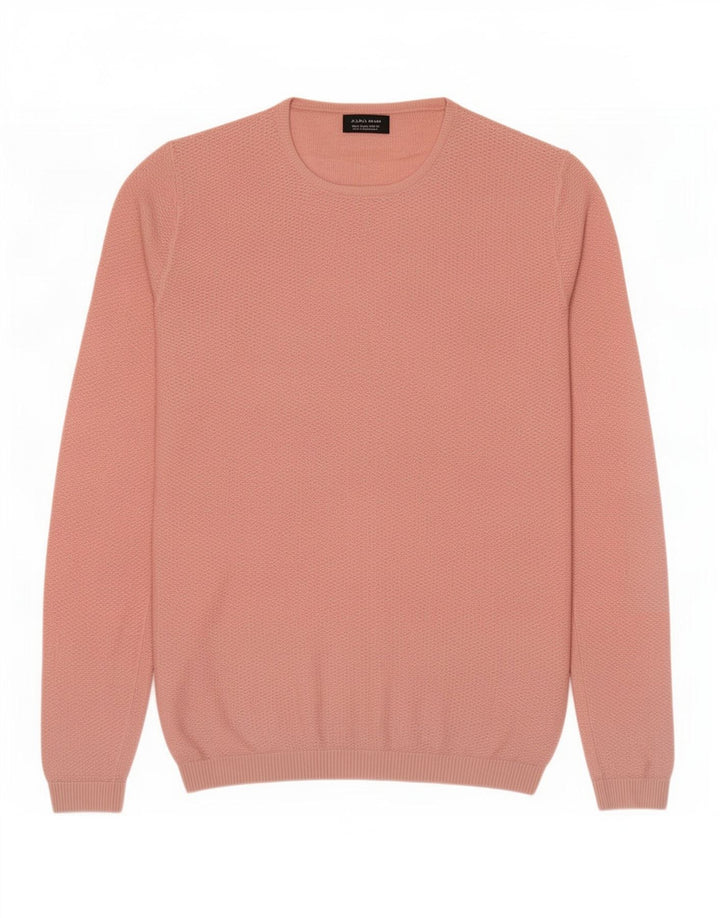 Zara Pull ras du cou pour homme, grand, rose