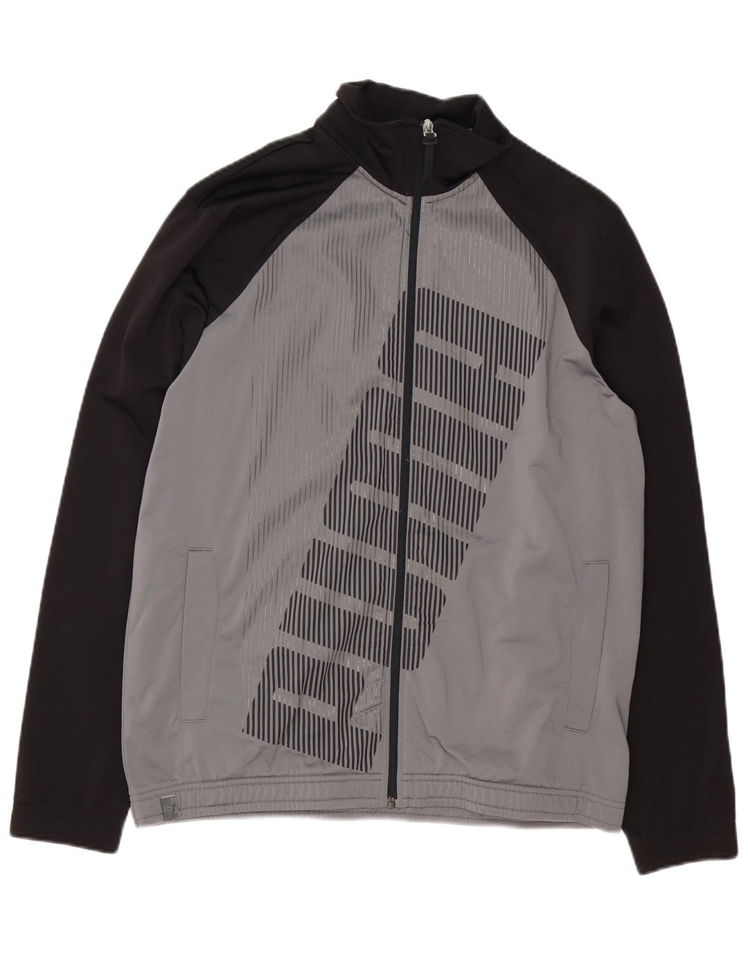 Puma Veste de Survêtement Graphic Loose Fit Homme Gris Small Colorblock